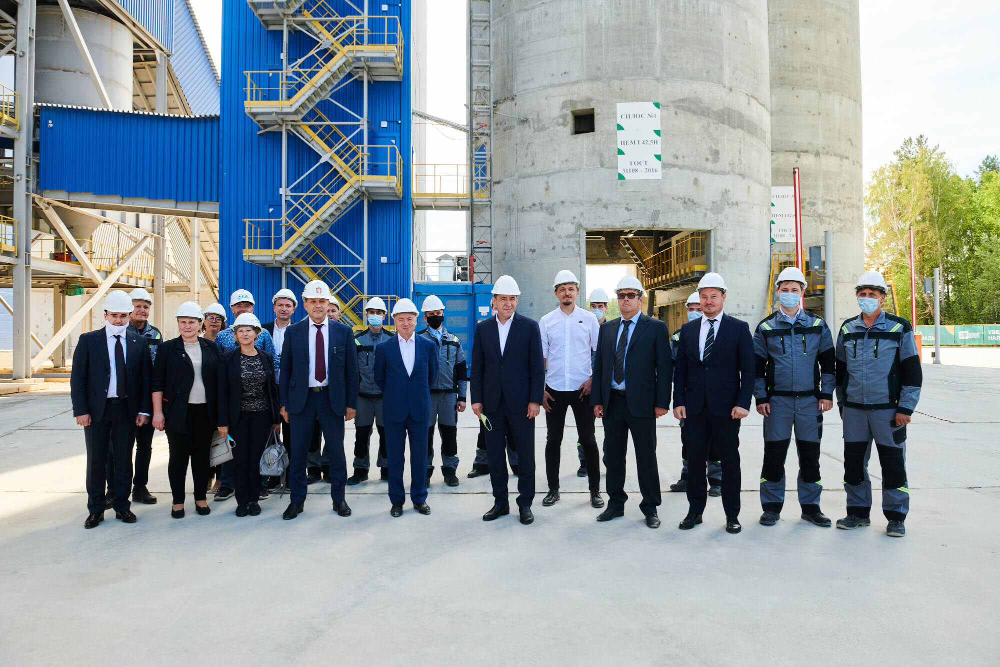 在瑟谢尔季地级市举行了«ATOM Cement»工厂的落成典礼